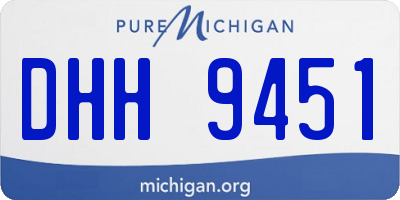 MI license plate DHH9451