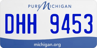 MI license plate DHH9453