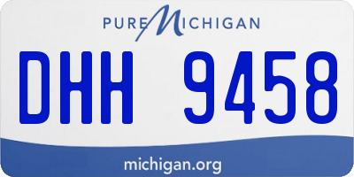 MI license plate DHH9458