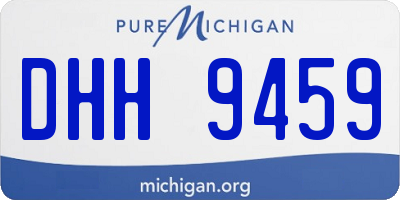 MI license plate DHH9459