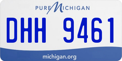 MI license plate DHH9461