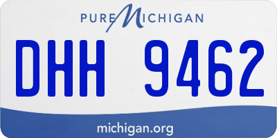 MI license plate DHH9462