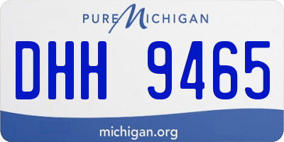 MI license plate DHH9465