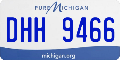 MI license plate DHH9466