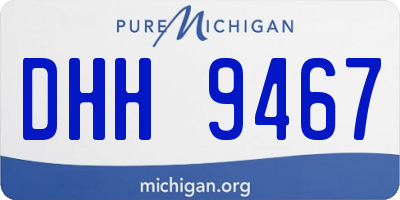 MI license plate DHH9467
