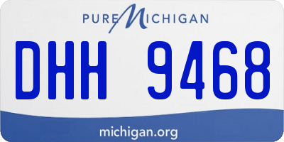 MI license plate DHH9468