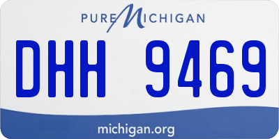 MI license plate DHH9469