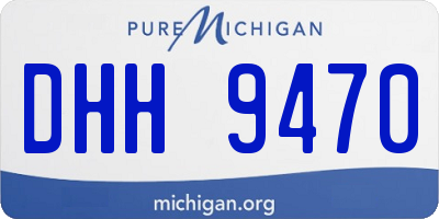 MI license plate DHH9470