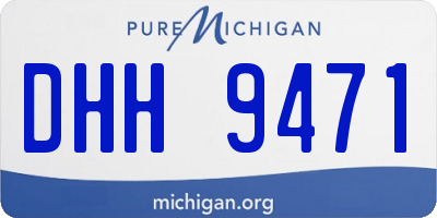 MI license plate DHH9471