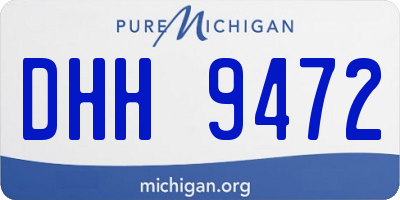 MI license plate DHH9472