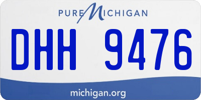 MI license plate DHH9476