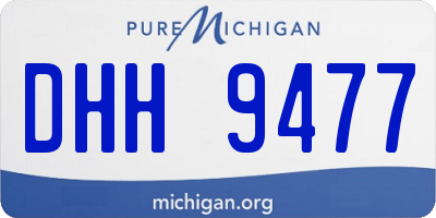 MI license plate DHH9477