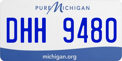MI license plate DHH9480