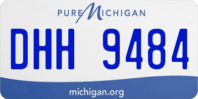 MI license plate DHH9484
