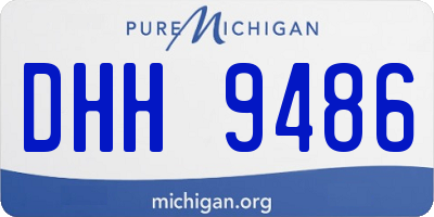 MI license plate DHH9486