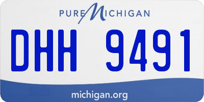 MI license plate DHH9491