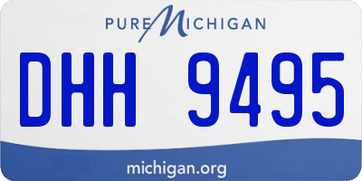 MI license plate DHH9495