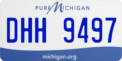 MI license plate DHH9497