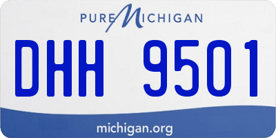 MI license plate DHH9501