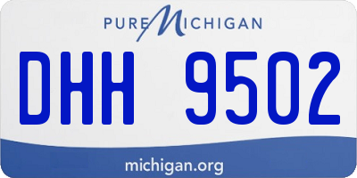 MI license plate DHH9502