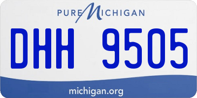 MI license plate DHH9505