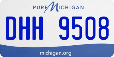 MI license plate DHH9508