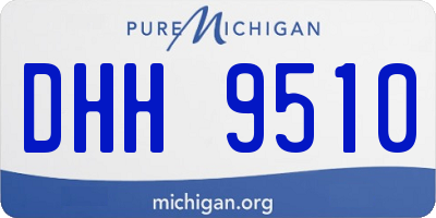 MI license plate DHH9510