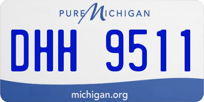 MI license plate DHH9511