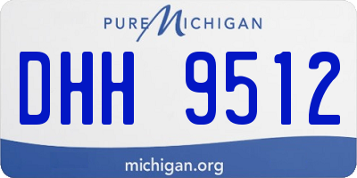MI license plate DHH9512
