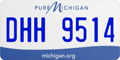 MI license plate DHH9514