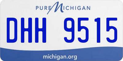 MI license plate DHH9515