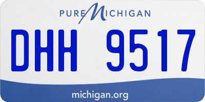 MI license plate DHH9517