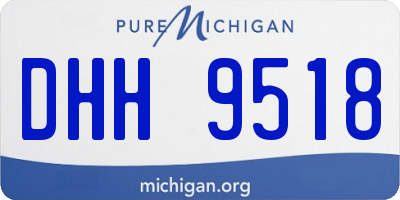 MI license plate DHH9518