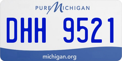 MI license plate DHH9521