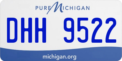 MI license plate DHH9522
