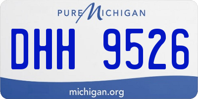 MI license plate DHH9526
