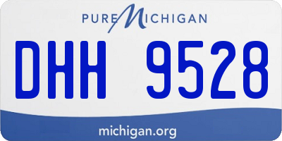 MI license plate DHH9528