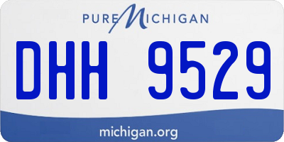 MI license plate DHH9529