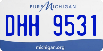 MI license plate DHH9531