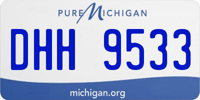 MI license plate DHH9533