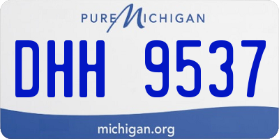 MI license plate DHH9537