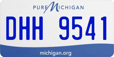 MI license plate DHH9541