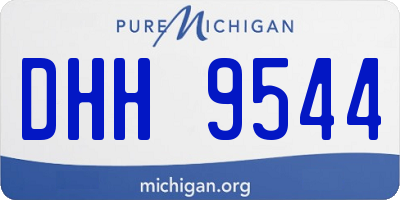 MI license plate DHH9544