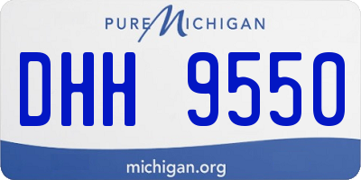 MI license plate DHH9550