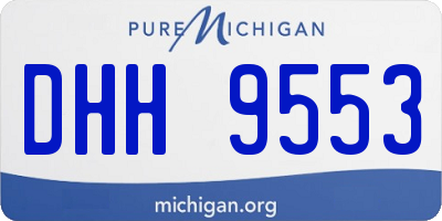MI license plate DHH9553