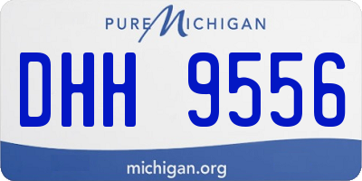 MI license plate DHH9556