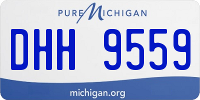 MI license plate DHH9559