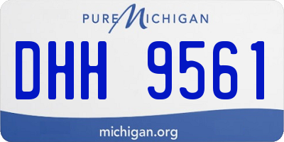 MI license plate DHH9561