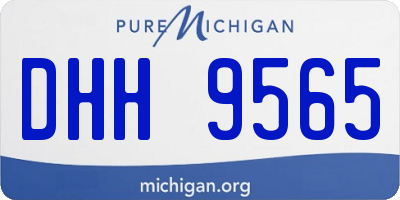 MI license plate DHH9565