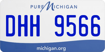 MI license plate DHH9566